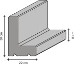 Winkelkante 30x22x8